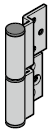 Paumelle à rouleaux pour portillon indépendant