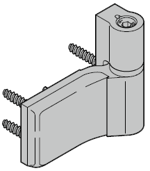 Paumelles en applique pour portillon indépendant à 1 vantail avec type de profilé 4, 2 ou 1