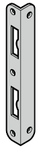 Gâche d’angle 92 mm Pour portillons indépendants en bois