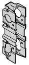 Boîtier de serrure (92) pour portillons incorporé et indépendant, types de profilé 1 + 3