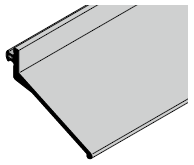 Joint de linteau (ferrure H et portes à portillon incorporé uniquement)