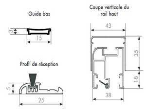 Moustiquaire enroulable latérale sans rail bas