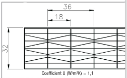 Polycarbonate alvéolaire POLICARB - 11 parois - 32mm