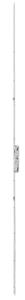 Crémone-serrure recoupable pour porte-fenêtre PVC Axe de 28mm / 2350mm