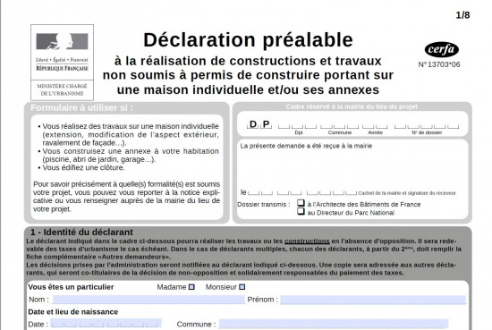Demande de travaux